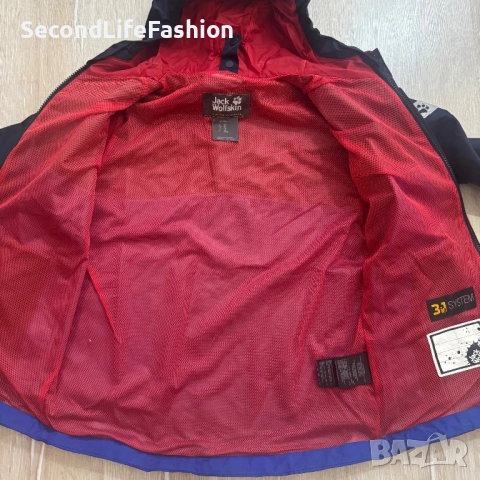 Детско яке Jack Wolfskin Texapore, размер EU 140, 9-10 години, синьо , снимка 10 - Детски якета и елеци - 53378173