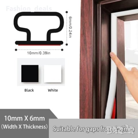 Нов 6м D-образна каучукова уплътнителна лента/Премахване течове/Водоустойчива/Ремонт, снимка 6 - Други стоки за дома - 41182353