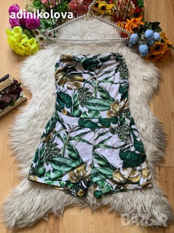 Къс флорален гащеризон, снимка 1