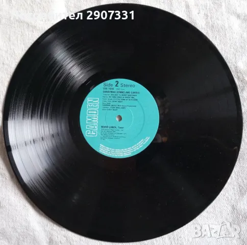 Грамофонна плоча Mario Lanza "Christmas hymns and carols". 1983. RCA, Англия, снимка 5 - Грамофонни плочи - 49106263