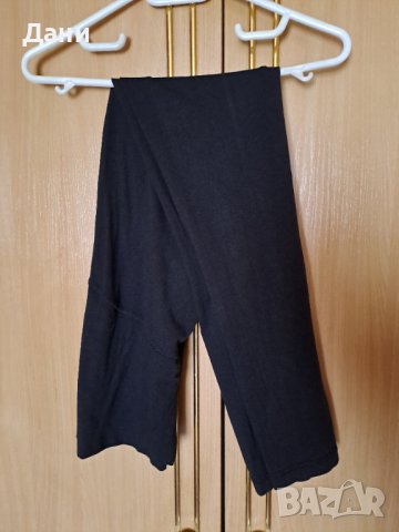 Дамски летен панталон с еластична и висока талия черен фин , снимка 2 - Панталони - 41117919