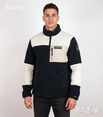 Napapijri Yupik Fleece - Оригинално мъжко поларено яке размер L