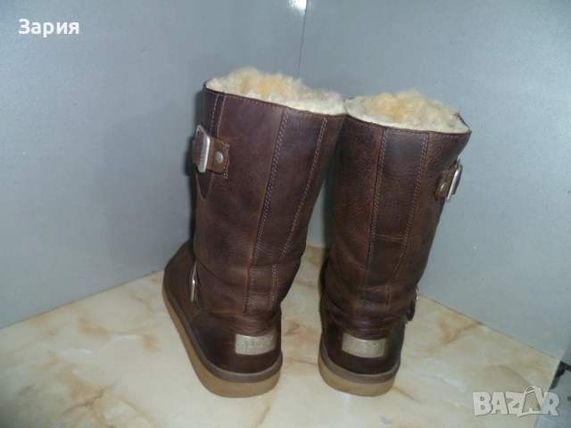 UGG оригинални кожени ботуши №38, снимка 2 - Дамски ботуши - 52915169