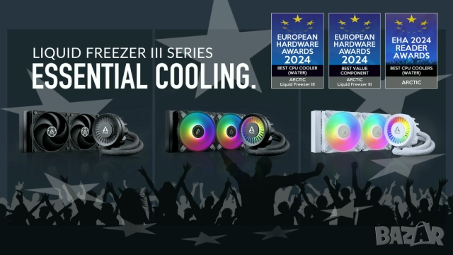 Охлаждане за процесор Arctic Liquid Freezer III 360 ARGB на половин цена!, снимка 3 - Други - 51882898