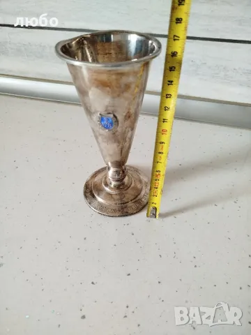 Сребърна Чаша Сребро 0,835 Вместимост на Течността 0,250 милилитра, снимка 13 - Други ценни предмети - 49245795