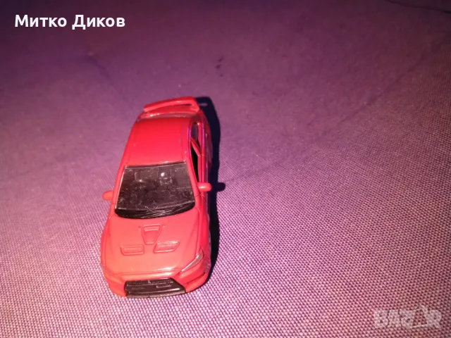 Mitsubishi lancer evolution Welly колекционерска количка, снимка 4 - Колекции - 50257077