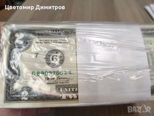 нови банкноти от 2 долара (2 USD), снимка 5 - Нумизматика и бонистика - 38264559