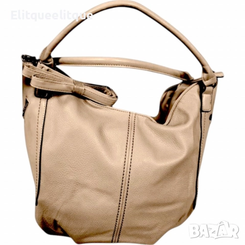 Стилна и просторна дамска чанта тип "торба", снимка 7 - Чанти - 52353506