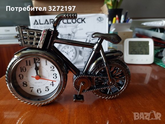 Настолен Ретро часовник,будилник Велосипед/Колело, снимка 7 - Други - 40933037