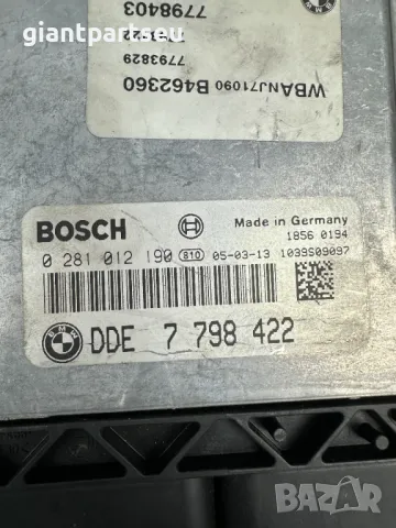 ECU Компютър Двигател за БМВ BMW E60 E61 7798422, снимка 2 - Части - 49262363