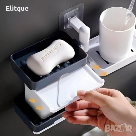 Въртящ се органайзер за баня или кухня с 4 нива, снимка 6 - Други стоки за дома - 52925900