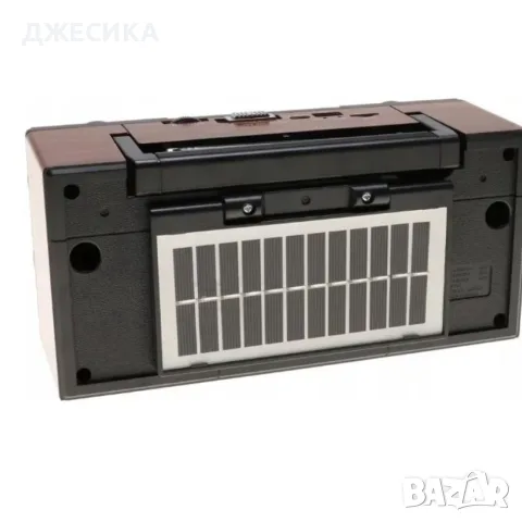 Преносимото ретро радио със соларен панел Golon тип боомбокс НОВ модел, снимка 3 - Радиокасетофони, транзистори - 55976548