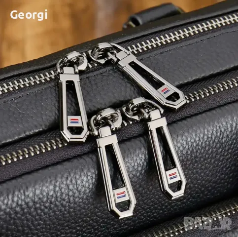 Премиум, Луксозна и Елегантна Бизнес чанта (за лаптоп 15,6”) Естествена върхова кожа!, снимка 10 - Чанти - 49279020