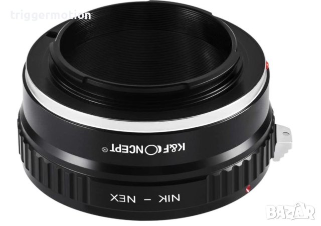 НЕИЗПОЛВАН K&F Concept NIK - NEX Адаптор (преходник) за обектив Nikkor AI/F към Sony E камера, снимка 5 - Обективи и филтри - 41348243