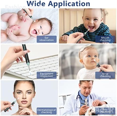 Нова 1920P HD Камера за Почистване на Уши VITCOCO с 6 LED светлини", снимка 7 - Други - 42702028