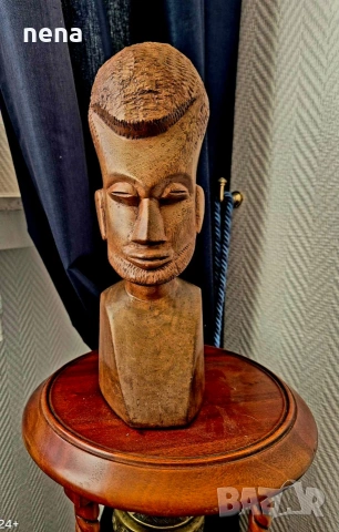 Африканска Фигура Кралски Абанос тежка 3кг., снимка 2 - Статуетки - 53821933