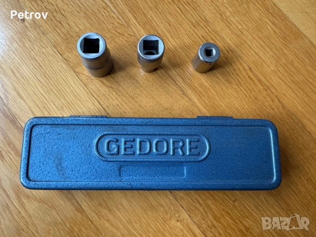 GEDORE No.3093U-1 - MADE IN GERMANY - 3/8" ПРОФЕСИОНАЛНА Гедория 12-стенни вложки 6 - 19 mm+3 вложки, снимка 5 - Гедорета - 51790689