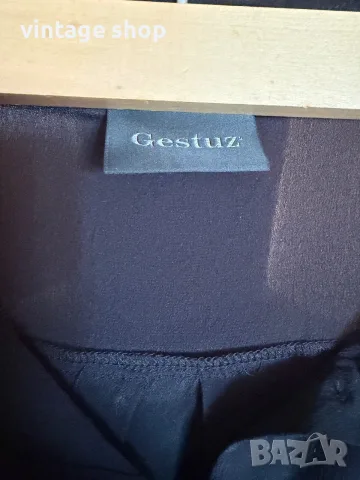 Копринена рокля, тип риза Gestuz, снимка 7 - Рокли - 55802554