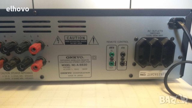 Стерео усилвател ONKYO A-8830, снимка 9 - Ресийвъри, усилватели, смесителни пултове - 41548154