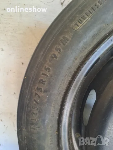 Резервна гума патерица VW POLO 4 R15 5x100x57.1, снимка 6 - Гуми и джанти - 56066615