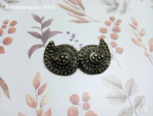 " Пафти - Брошка " 💯 , снимка 2 - Антикварни и старинни предмети - 52795091