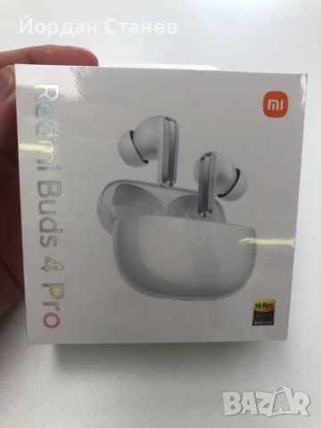 Безжични слушалки Xiaomi Buds 4 Pro бели, снимка 1 - Безжични слушалки - 44822201