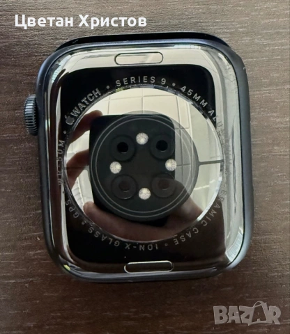 Смарт часовник Apple Watch 9, 45 мм, Midnight Aluminium Case, снимка 9 - Смарт гривни - 53437840