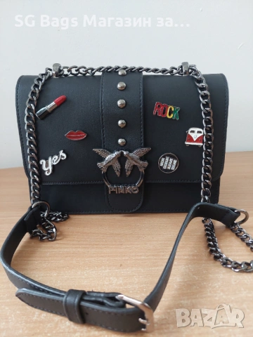 Pinko дамска чанта през рамо стилна чанта хит чанта код 245, снимка 2 - Чанти - 43976441