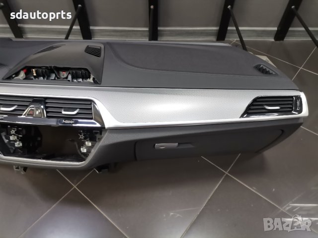 Арматурно Табло BMW 6 GT G32 Lci Черна Кожа Черен Шев БМВ Г32 ГТ - A53, снимка 5 - Части - 41359702