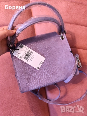 Mango нова с етикет малка лилава чанта , снимка 4 - Чанти - 44699682