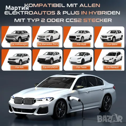 Зарядно за електромобил Type 2 Тип 2 16А 3.6KW - GEARZAAR , снимка 2 - Аксесоари и консумативи - 49893324