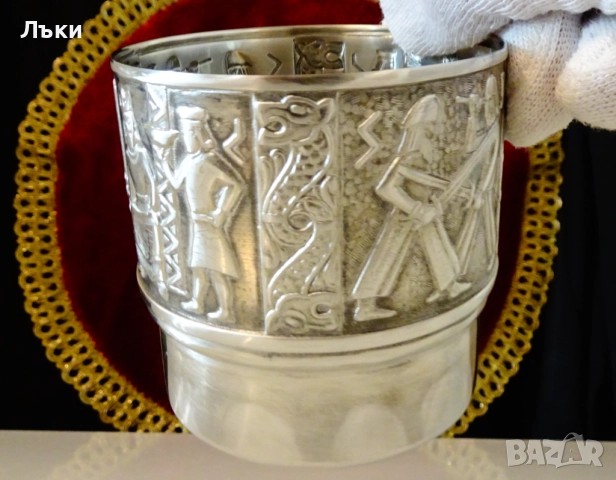 Калаена чаша за уиски,вино,Викинги,Норвегия. , снимка 2 - Антикварни и старинни предмети - 52067441