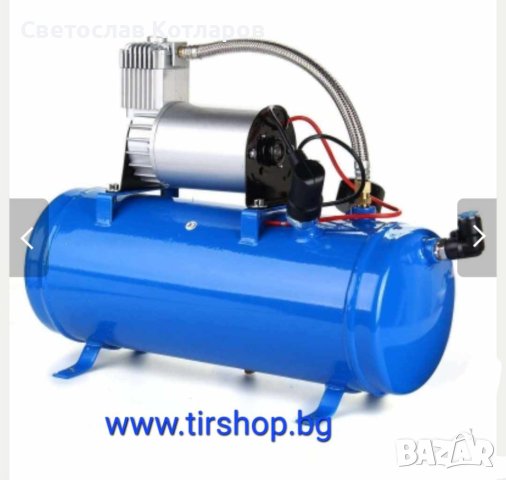 Компресор За Въздух Под Налягане, 12V, 150psi, 8 Бара, 6 литра, снимка 4 - Аксесоари и консумативи - 44429913