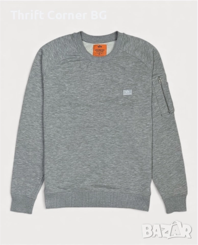 Alpha Industries мъжка блуза с джоб, M размер, снимка 2 - Блузи - 52557490