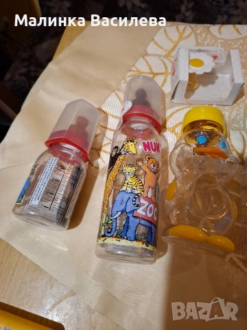 шишета и залъгалка , снимка 4 - Прибори, съдове, шишета и биберони - 53117719