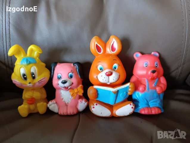 Ретро гумени руски играчки, колекционерски гумени винтидж играчки , снимка 1