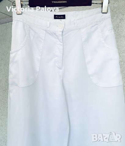 Луксозен панталон FREDA Канада,лен, снимка 3 - Панталони - 40530562