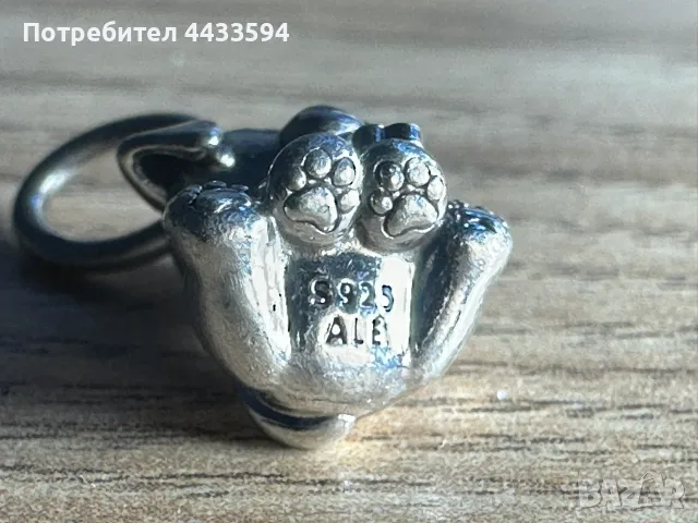 Сребърна висулка Пандора , снимка 3 - Колиета, медальони, синджири - 55731913