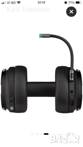 Геймърски слушалки corsair gaming virtuoso rgb wireless xt high-fidelity gaming headset slate, снимка 4 - Слушалки за компютър - 44228948