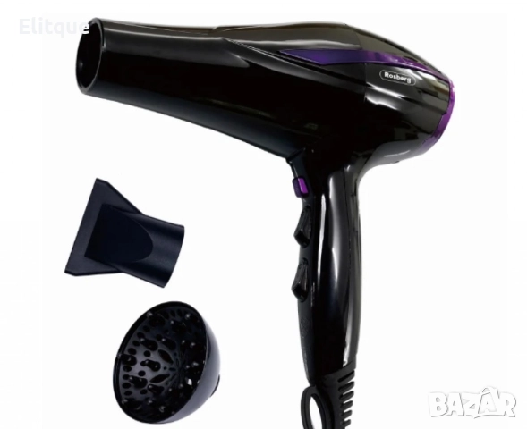 Сешоар с дифузер, 2200W, 2 скорости, 3 нива, Cool shot, снимка 4 - Сешоари - 52833008