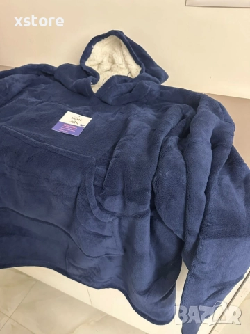 🧣 Дебело зимно одеяло с ръкави и качулка TOP QUALITY HOME SWEET, снимка 7 - Олекотени завивки и одеяла - 52802205