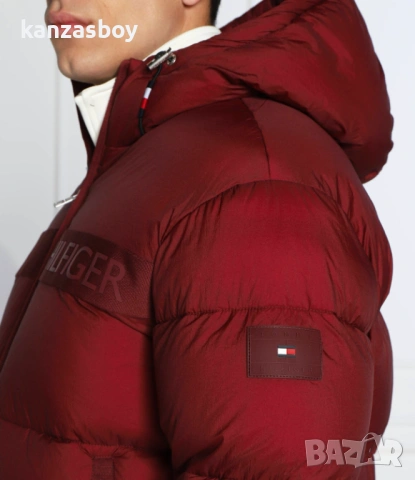 tommy hilfiger regular fit bordo - дебело мъжко яке М, снимка 2 - Якета - 53328352