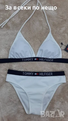 Tommy Hilfiger Дамски Бял Бански С 2 Части👙Дамски Бански С Две Части Код BS-19