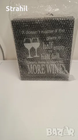 Декоративен плакет от дърво и стъкло за бар и ресторант , снимка 3 - Декорация за дома - 50235223