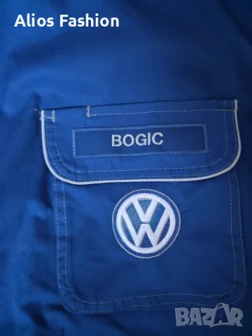 Синя работна куртка с лого Volkswagen VW, размер 54, снимка 3 - Панталони - 56211185