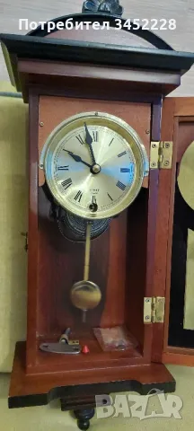 часовник механичен стенен работи за ценители отличен , снимка 4 - Стенни часовници - 49238475