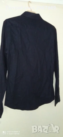 Мъжка Риза Slim Fit Индиго размер М, снимка 2 - Ризи - 50799988