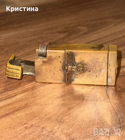 Колекционерска тежка бензинова запалка с релефен орел