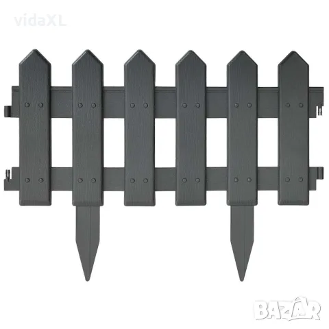 vidaXL Кантове за тревни площи, 25 бр, антрацит, 10 м, PP, снимка 3 - Огради и мрежи - 56146583