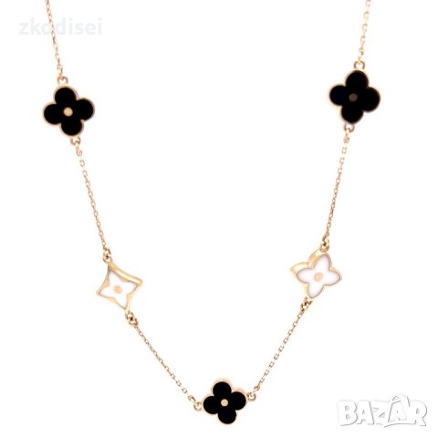 Златно колие Vuitton 6,48гр. 43см. 14кр. проба:585 модел:22073-2, снимка 2 - Колиета, медальони, синджири - 44264551